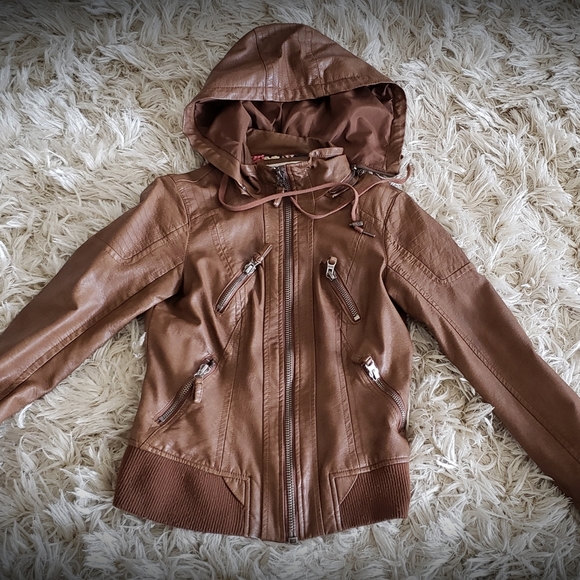 Garage Faux Leather Jacket medium - Picture 2 of 3